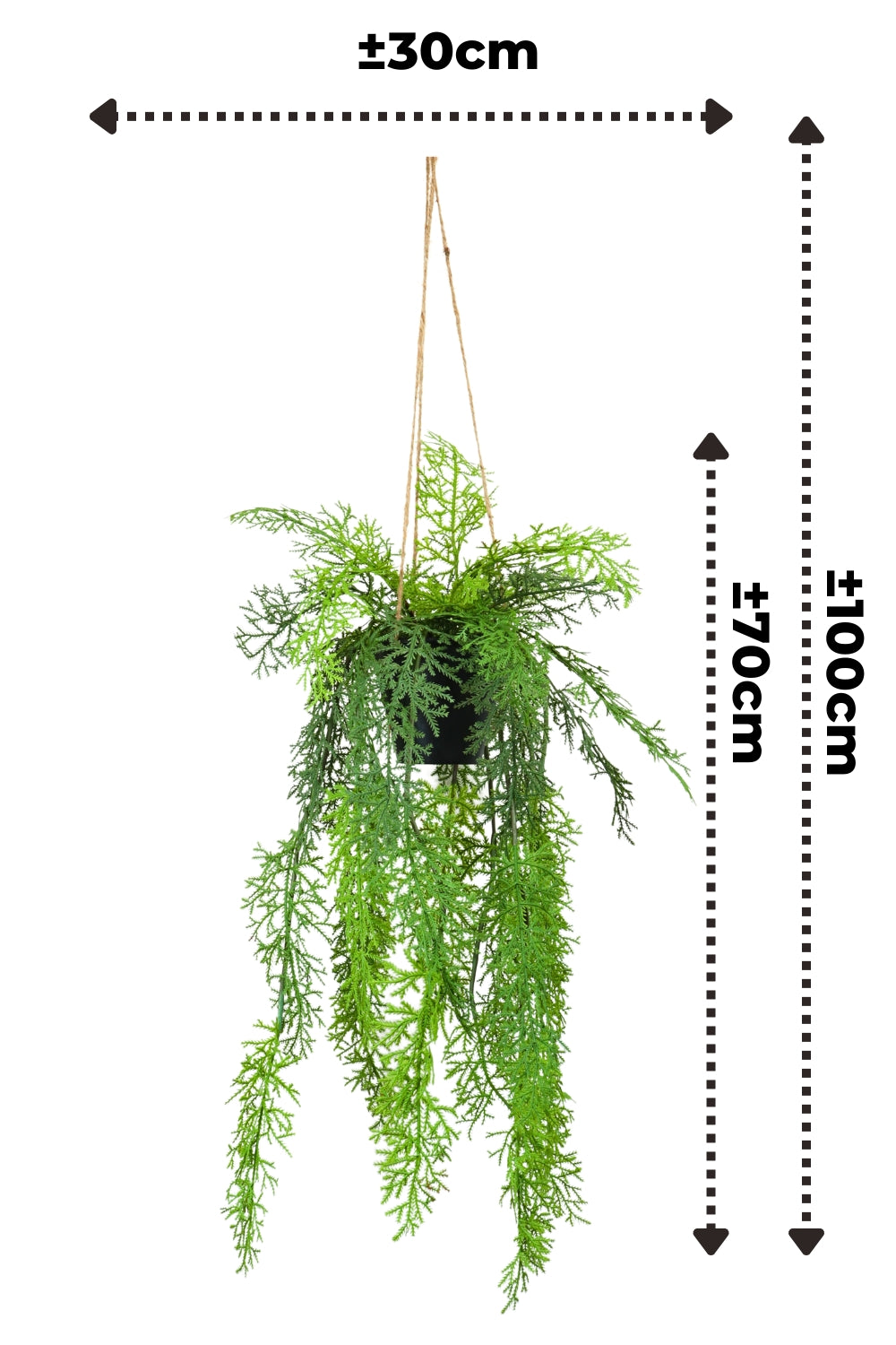 Plante artificielle suspendue Fougère 100 cm
