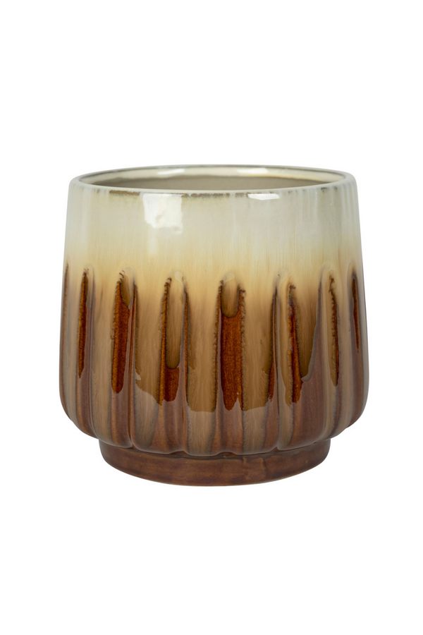 Cache-pot Alice caramel 15Hx15Ø x13,5Ø