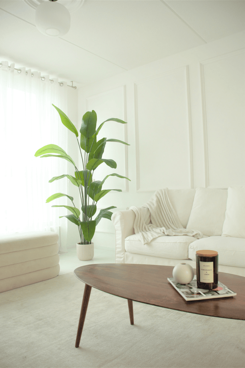 sfeerbeeld Kunst Bananenplant Serie A 210cm