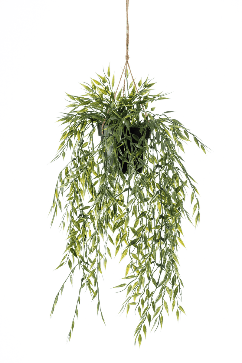 bamboe kunst hangplant 50cm