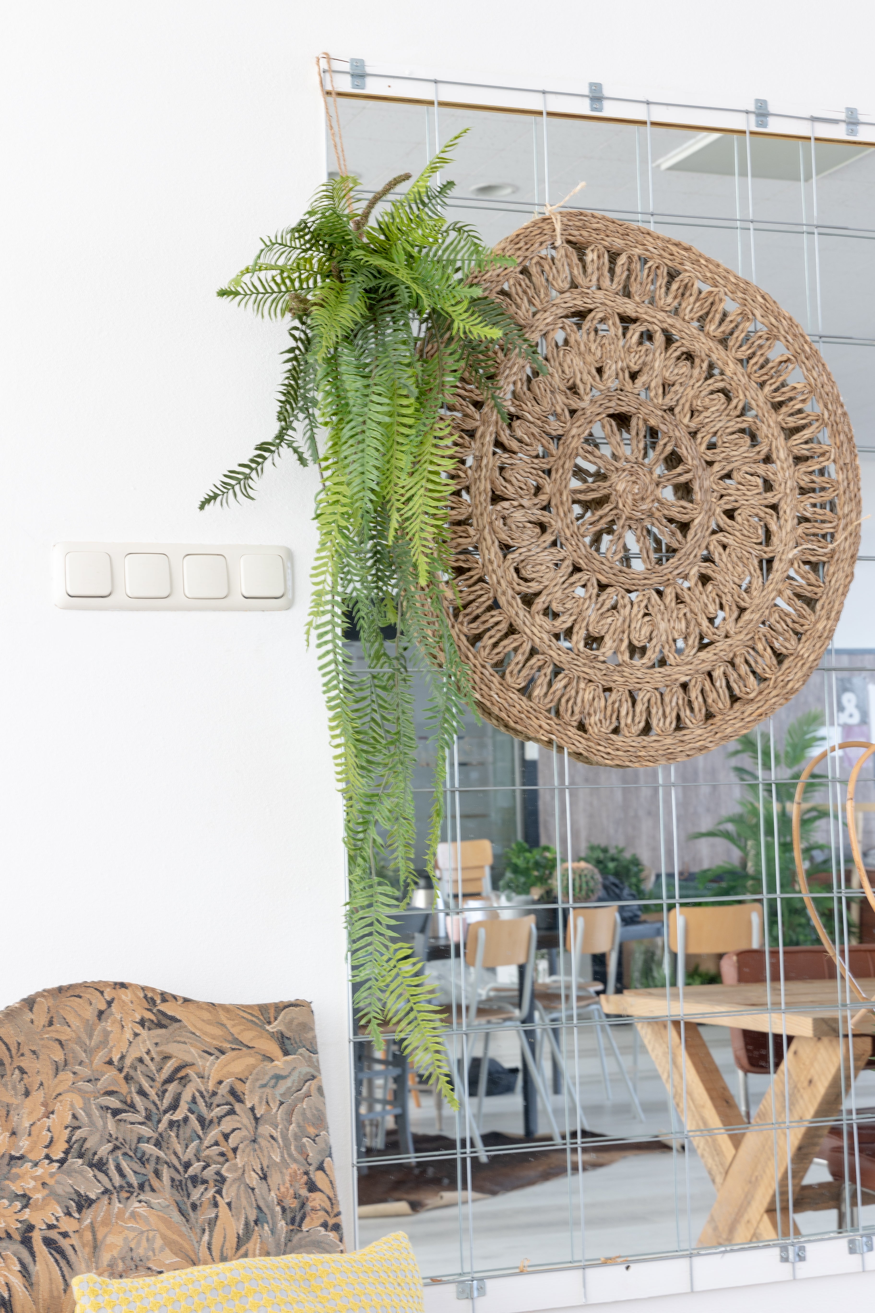 Fougère Plante Artificielle Suspendue 110cm